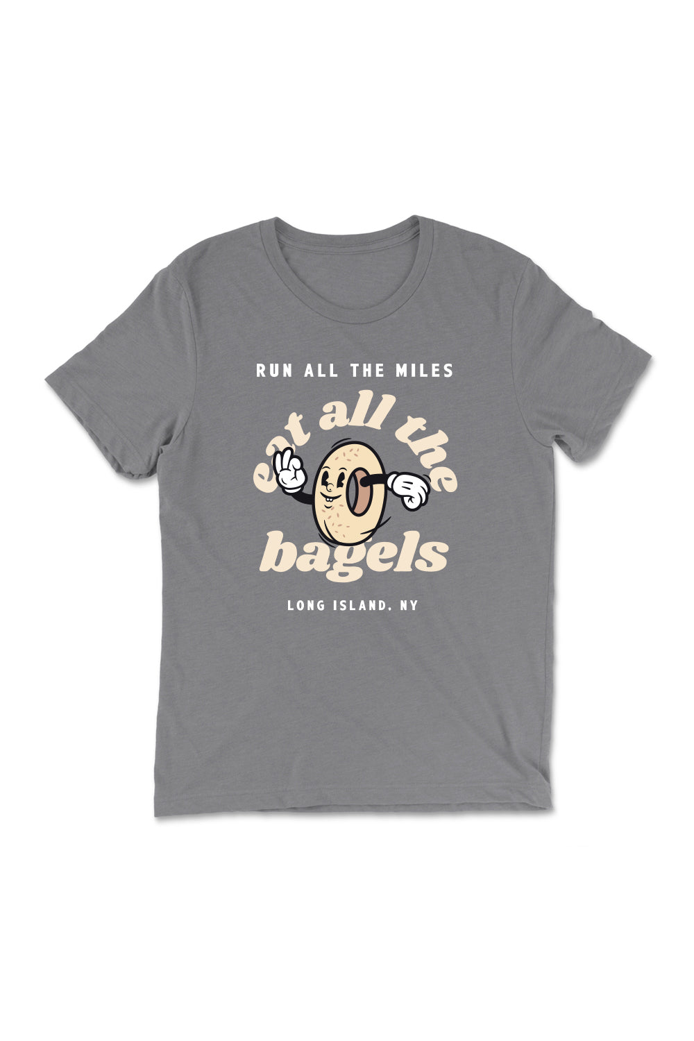 Run All The Miles, Eat All The Bagels T-Shirt