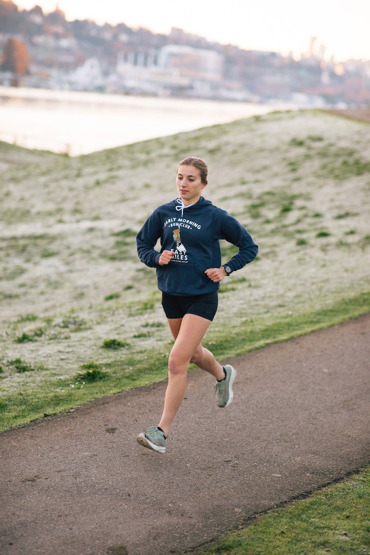 Early Morning Run Club Travel Cup Hoodie