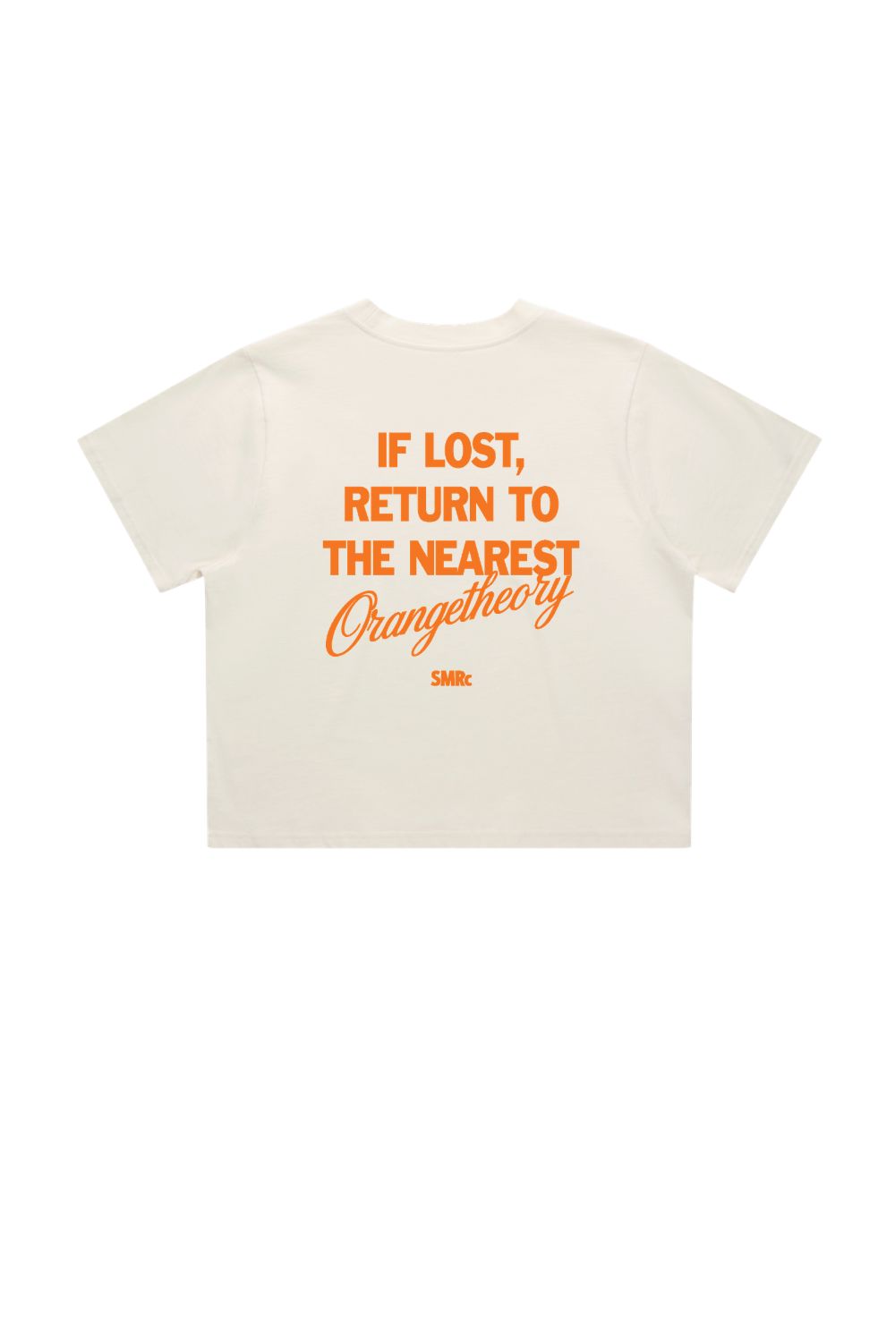 If Lost Return To The Nearest Orangetheory x SMRc Women's Crop T
