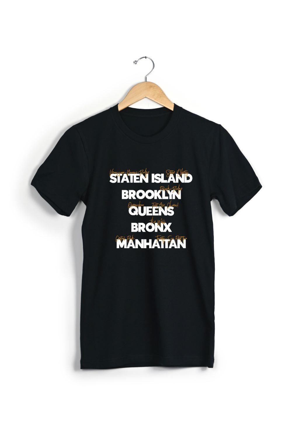 NYC Boroughs T-shirt – Sarah Marie Running - Main Image