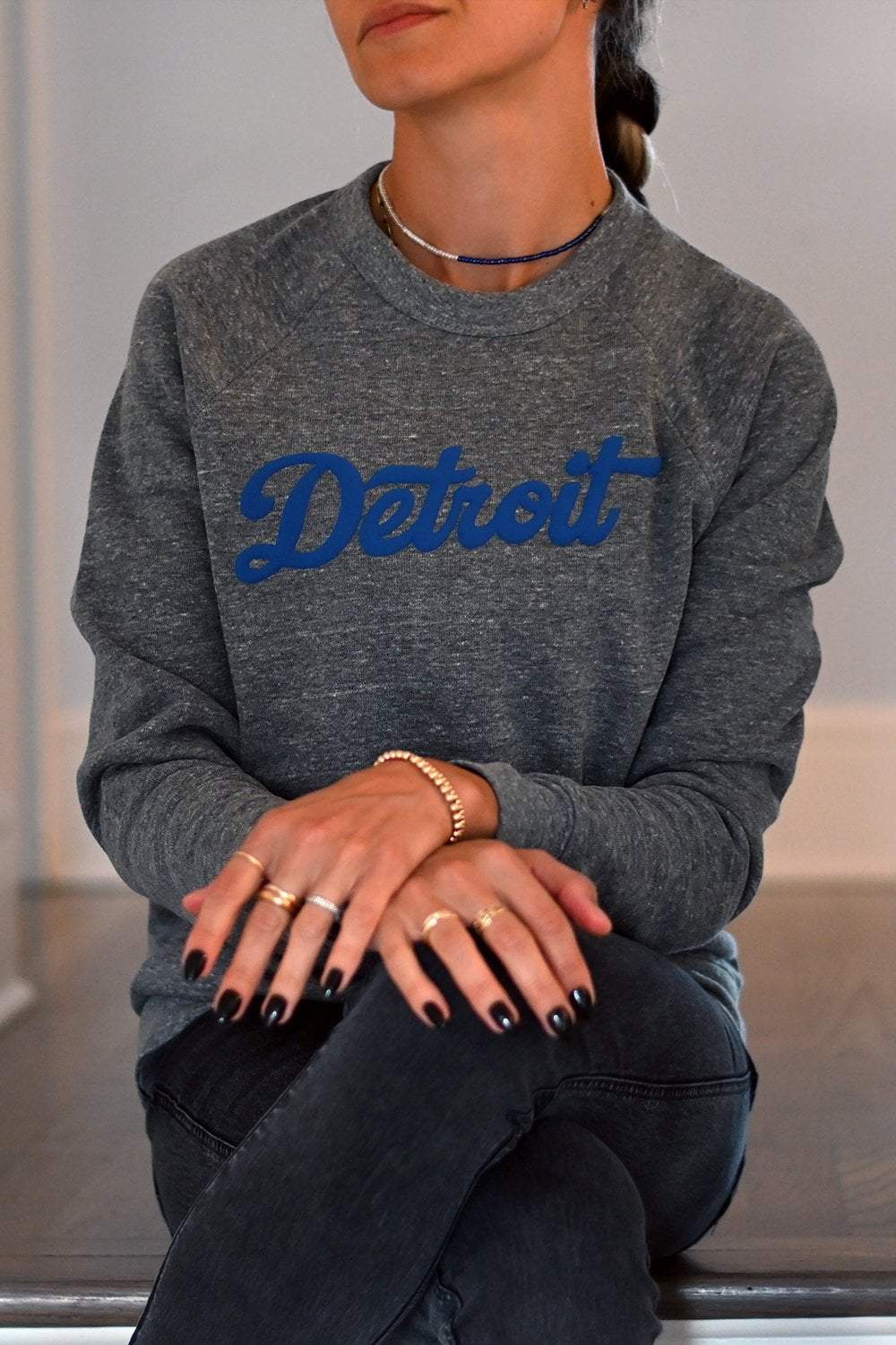 Vintage Detroit Tiger Crewneck Sweatshirt / T-shirt Detroit 