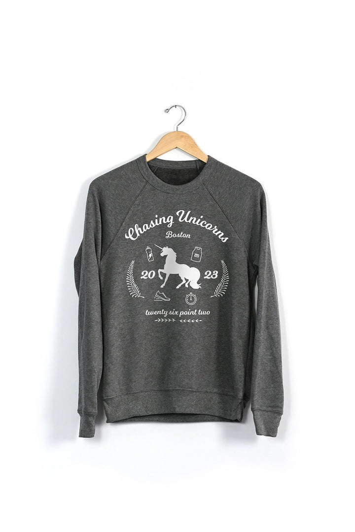 Sarah Marie Design Studio Sweatshirt XSmall / Grey Triblend / 2023 Chasing Unicorns Boston Sweatshirt