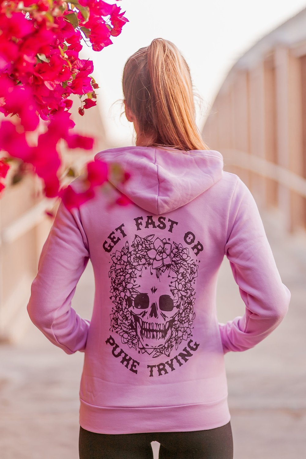 Sarah Marie Design Studio Sweatshirt XSmall / Lilac Get Fast or Puke Trying Hoodie