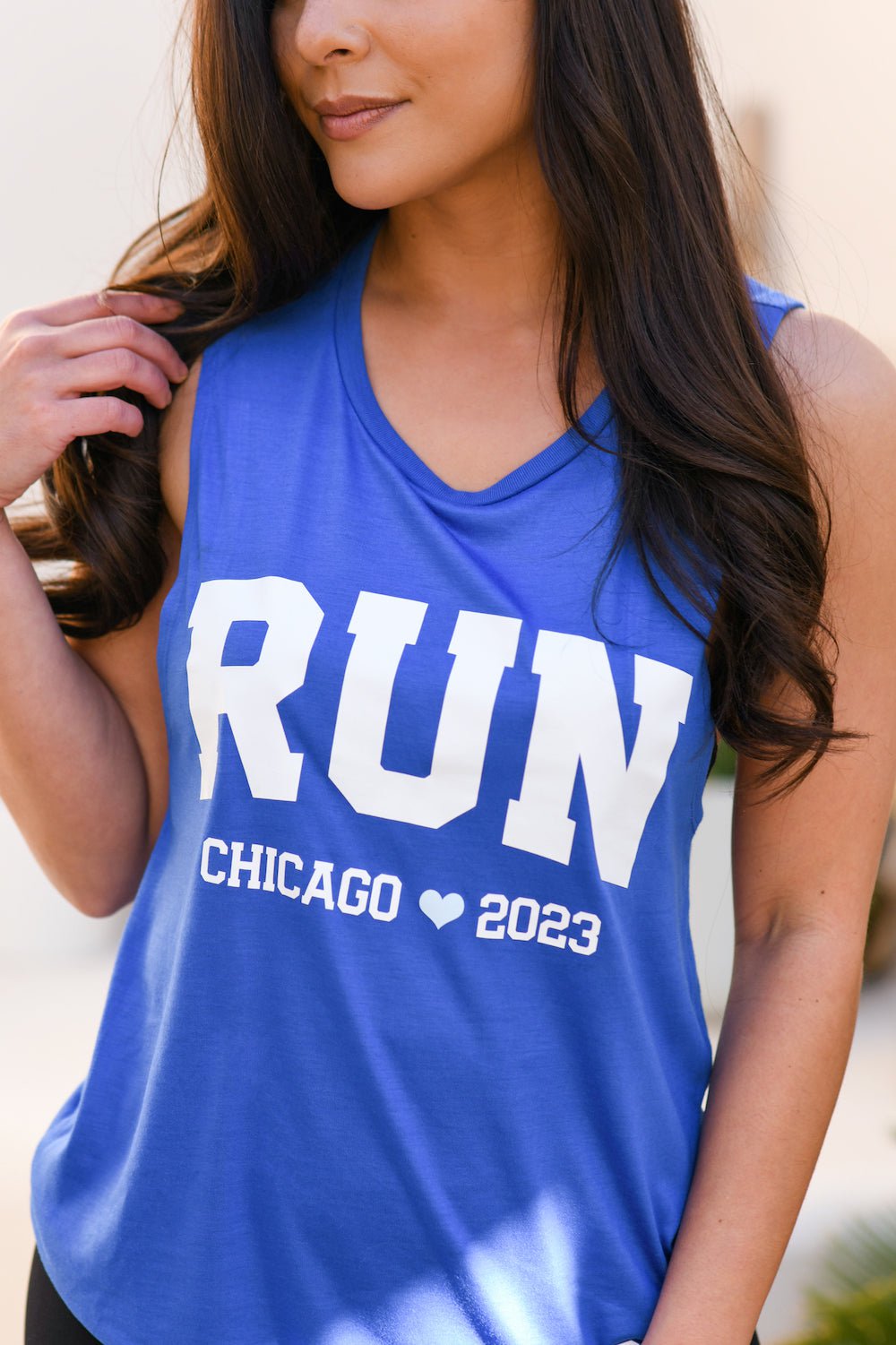 Run Chicago 2023 Muscle Tank 2XL / Athletic Grey