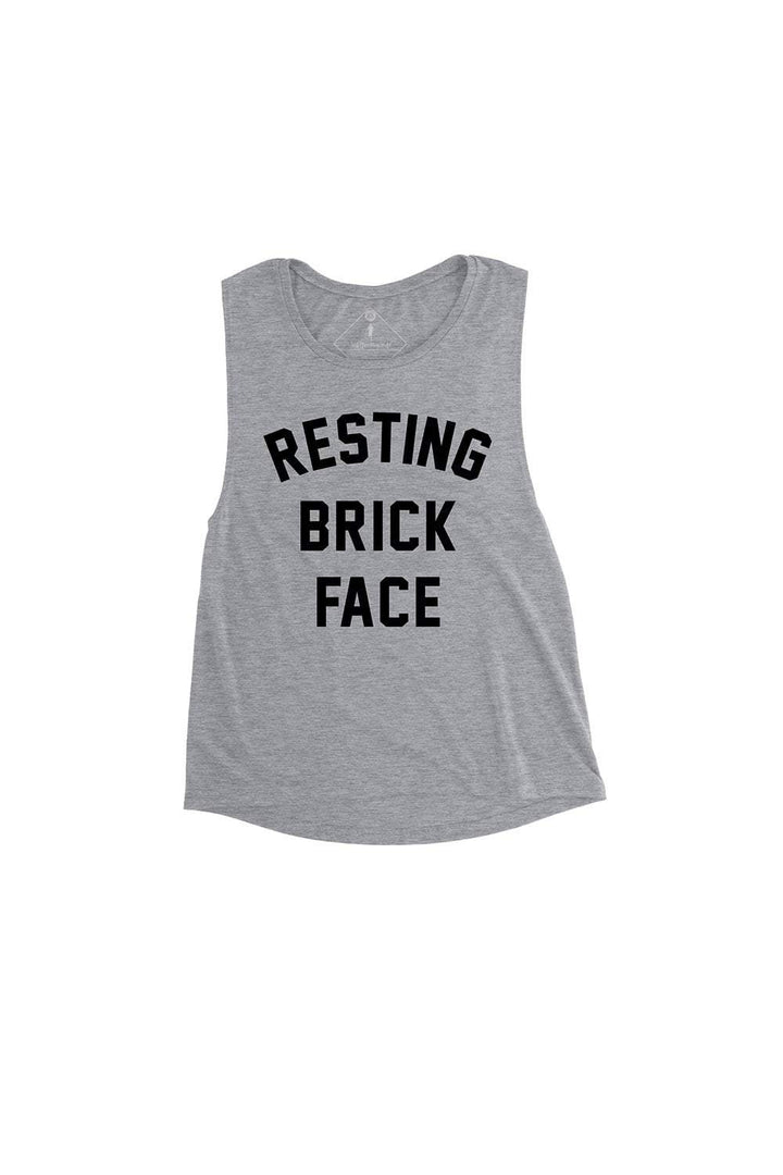 Resting Brick Face - Muscle Tank - Sarah Marie Design Studio
