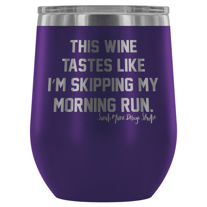 teelaunch Wine Tumbler Purple This Wine Tastes Like - Wine Tumbler