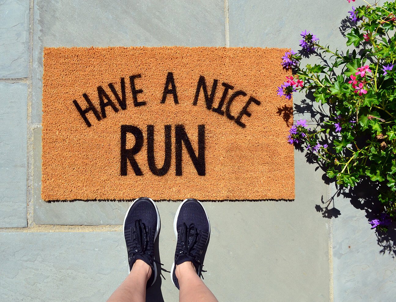 DIY Have a Nice Run Doormat