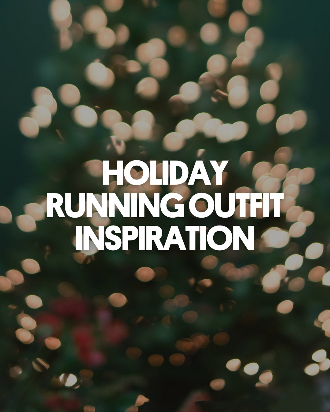 Holiday running outfit inspiration for Christmas runs - festive training gear and race day style