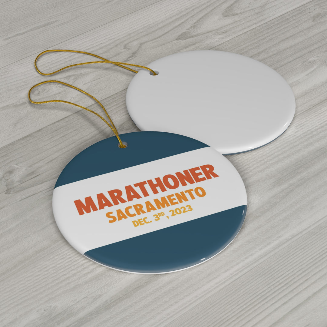 Marathoner Ornament - Sacramento