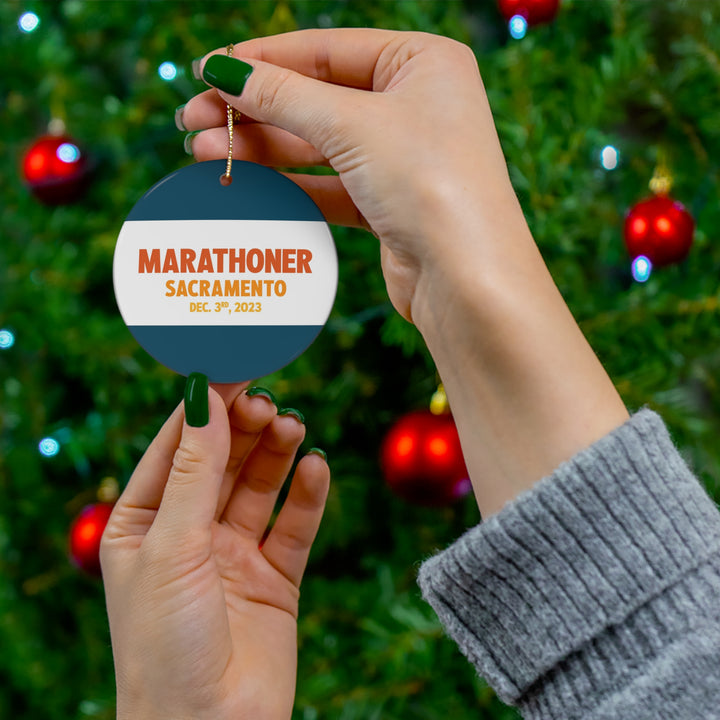 Marathoner Ornament - Sacramento