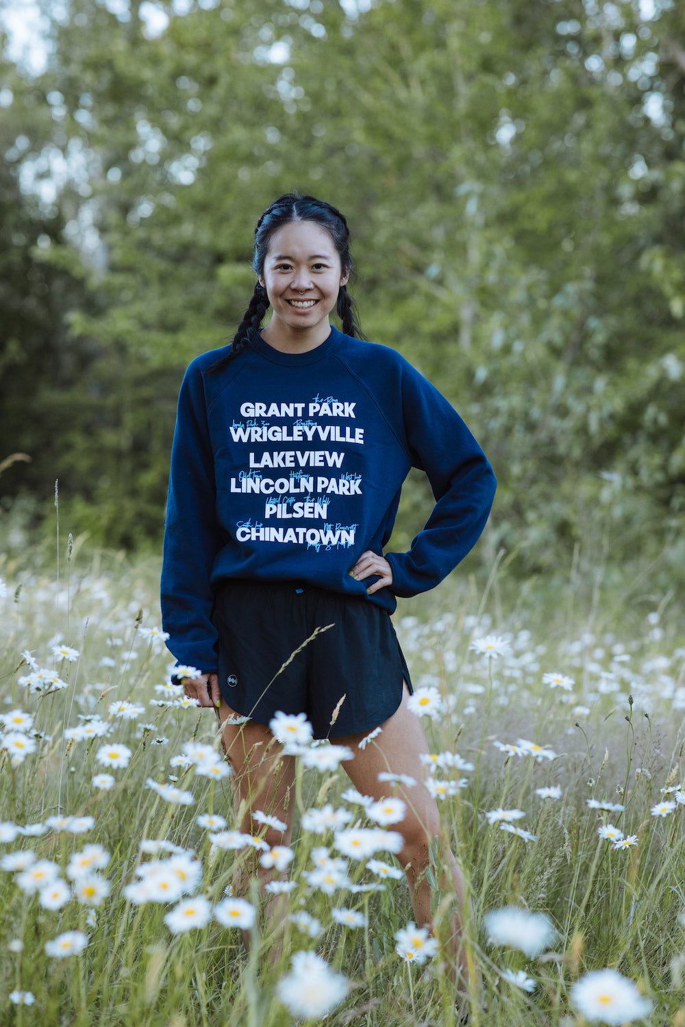 Chicago Neighborhoods Sweatshirt - Shop Running and Marathon Apparel