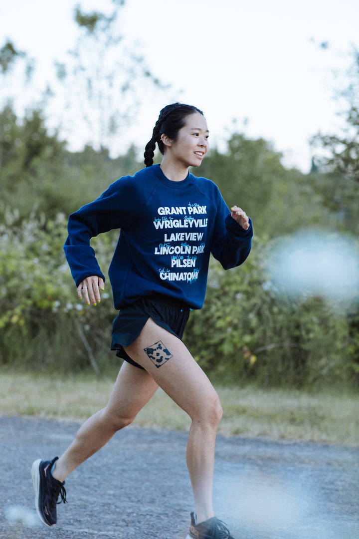 Chicago Neighborhoods Sweatshirt - Running and Marathon Apparel