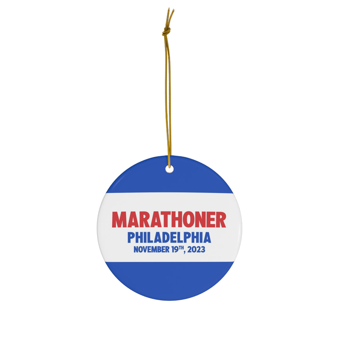 Marathoner Ornament - Philadelphia