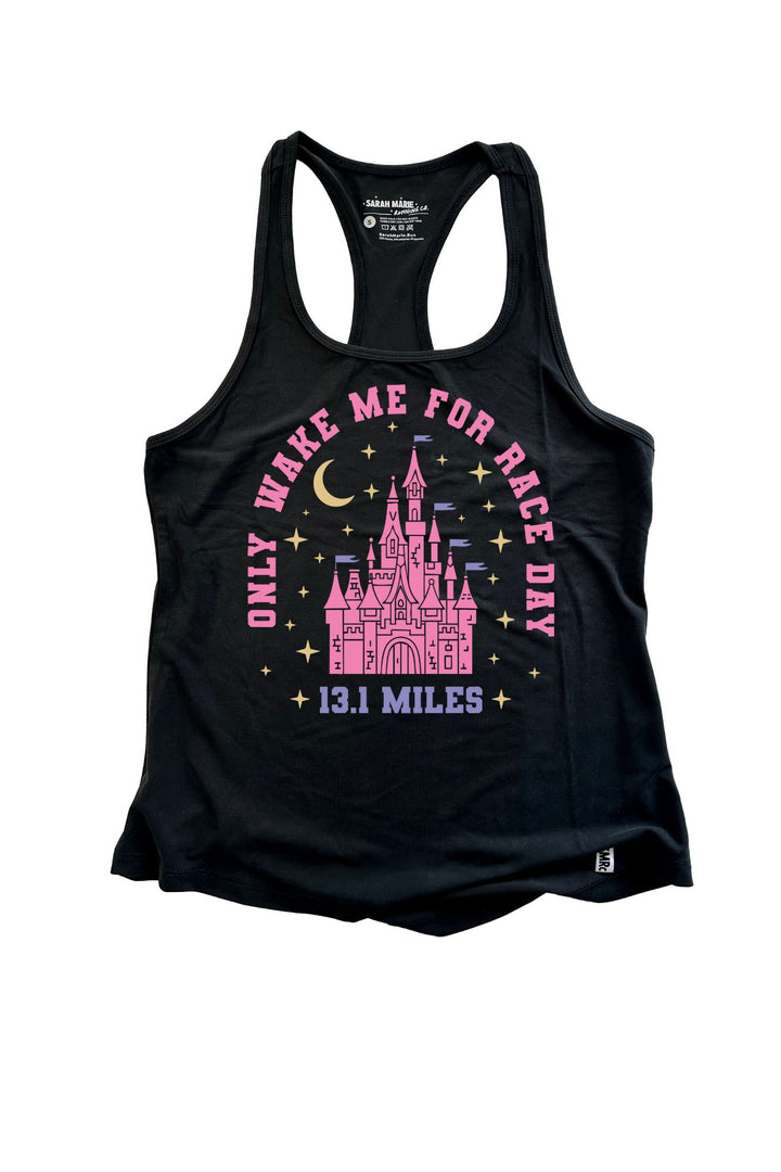 Only Wake Me For Raceday SMRc Racerback Tank