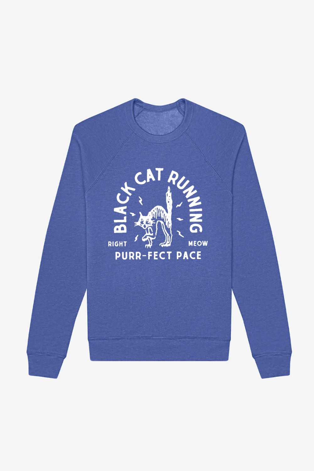 Black Cat Running Sweatshirt