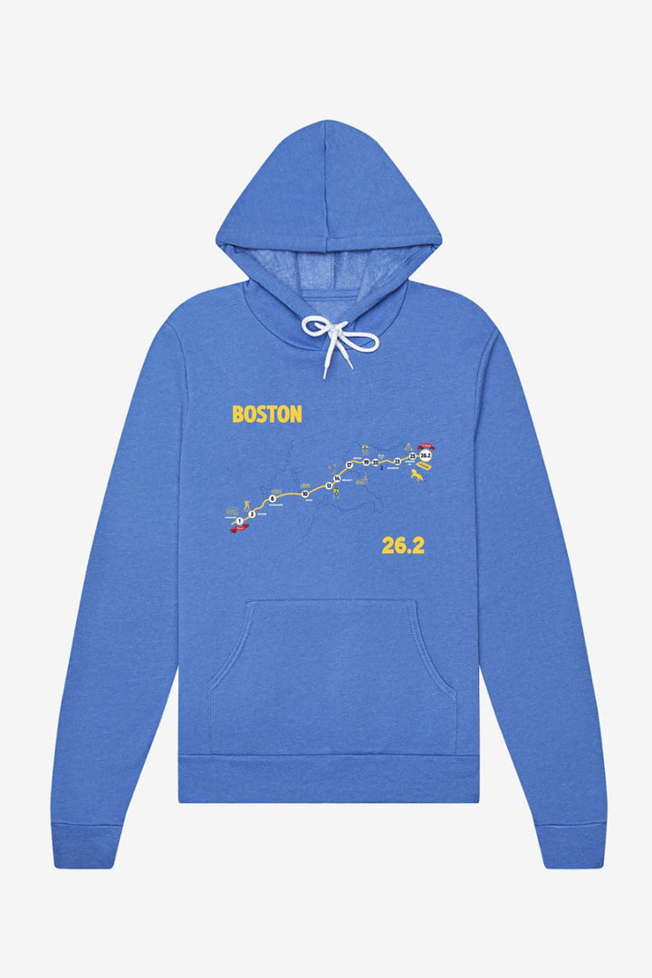 Boston Map Hoodie Sweatshirt