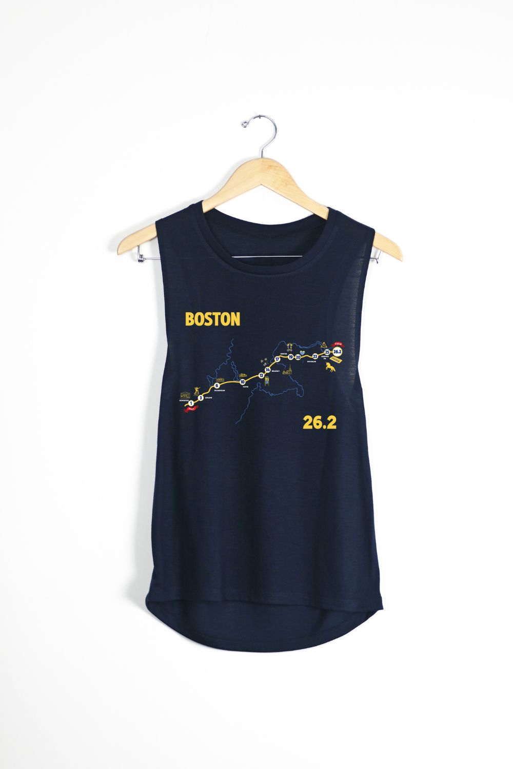 Boston Map Muscle Tank