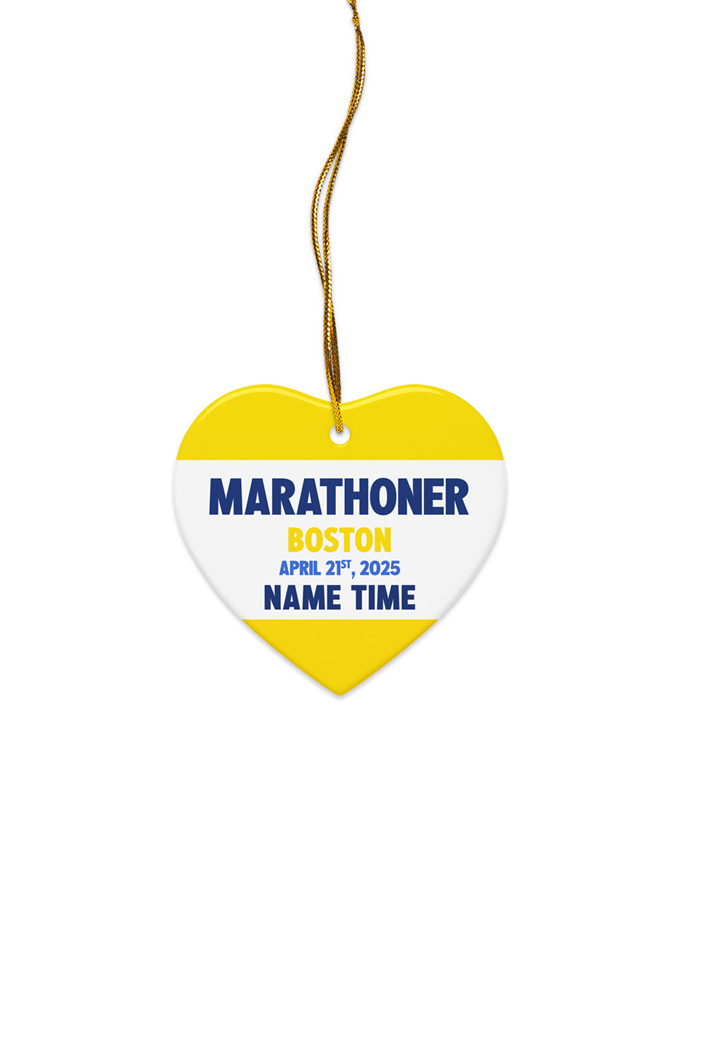 Boston Custom Marathoner Ornament
