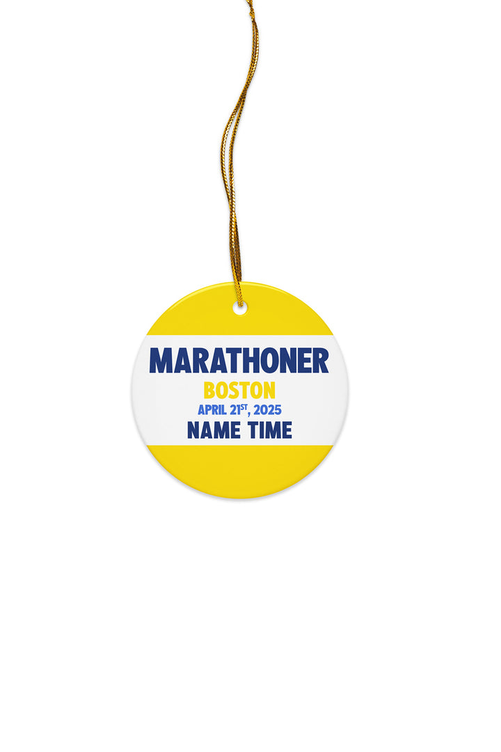 Boston Custom Marathoner Ornament