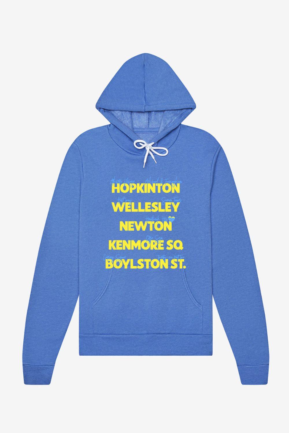 Boston Neighborhood Raceday Hoodie Sweatshirt - Sarah Marie Running Co.
