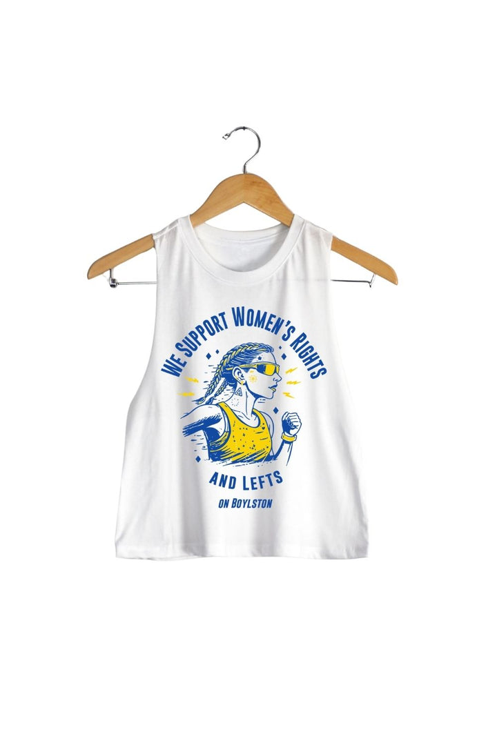 We Support Women's Rights Racerback Crop Top