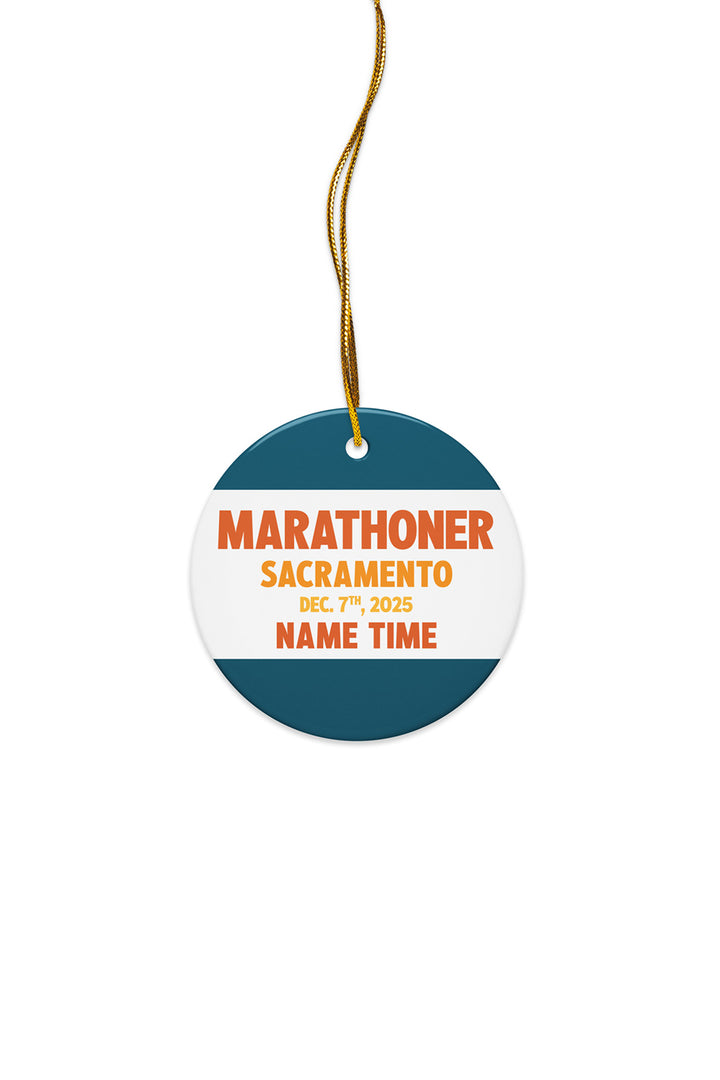 California Custom Marathoner Ornament