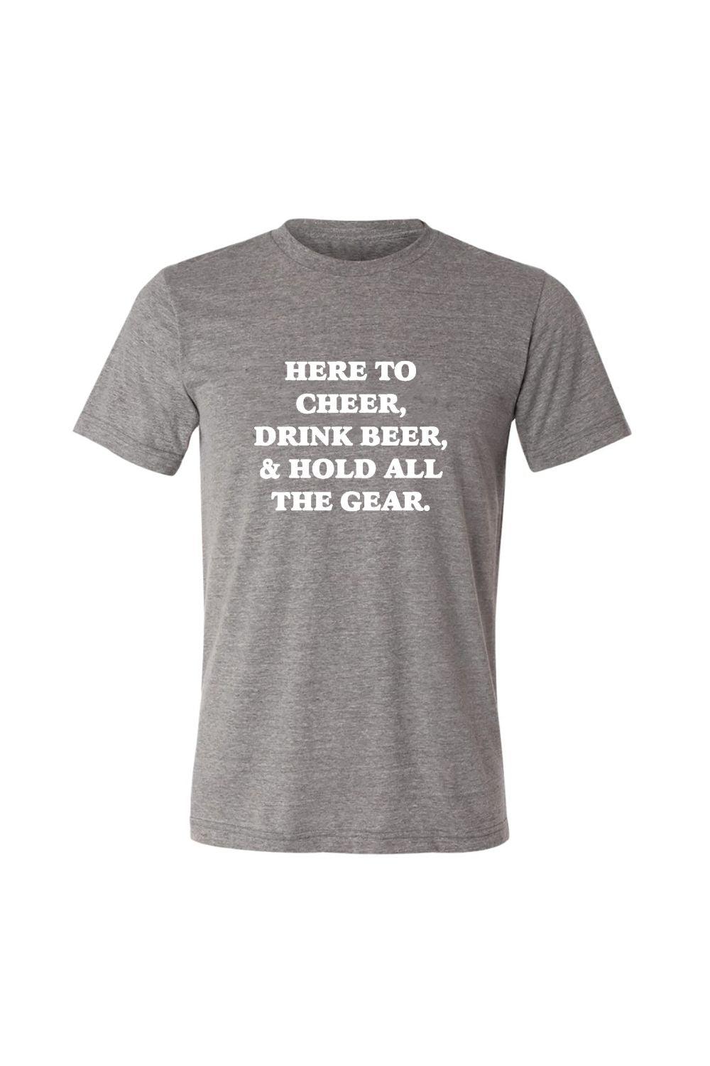Cheer, Beer, Gear T-Shirt Grey / Large