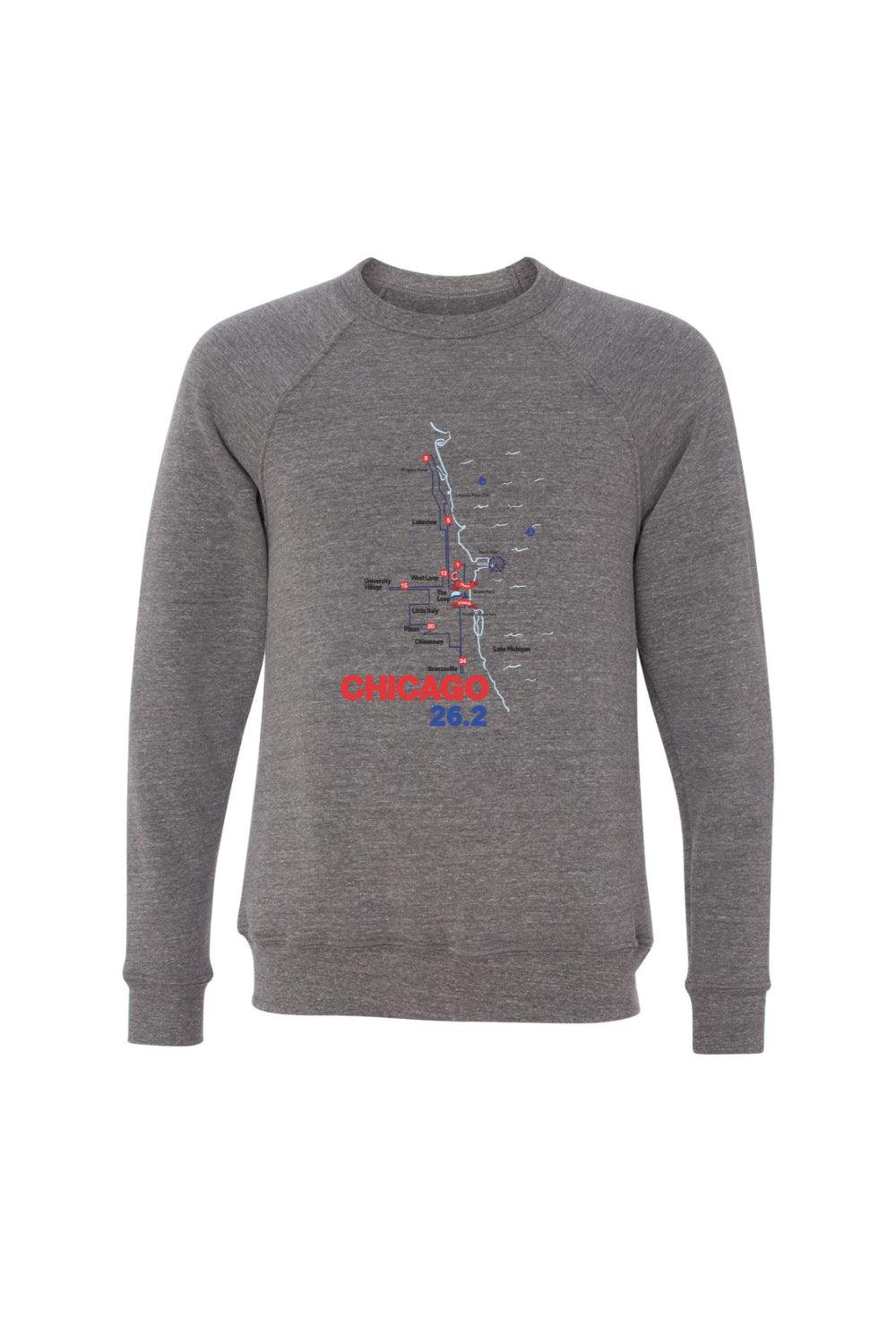 Chicago Map Sweatshirt  - Marathon Apparel