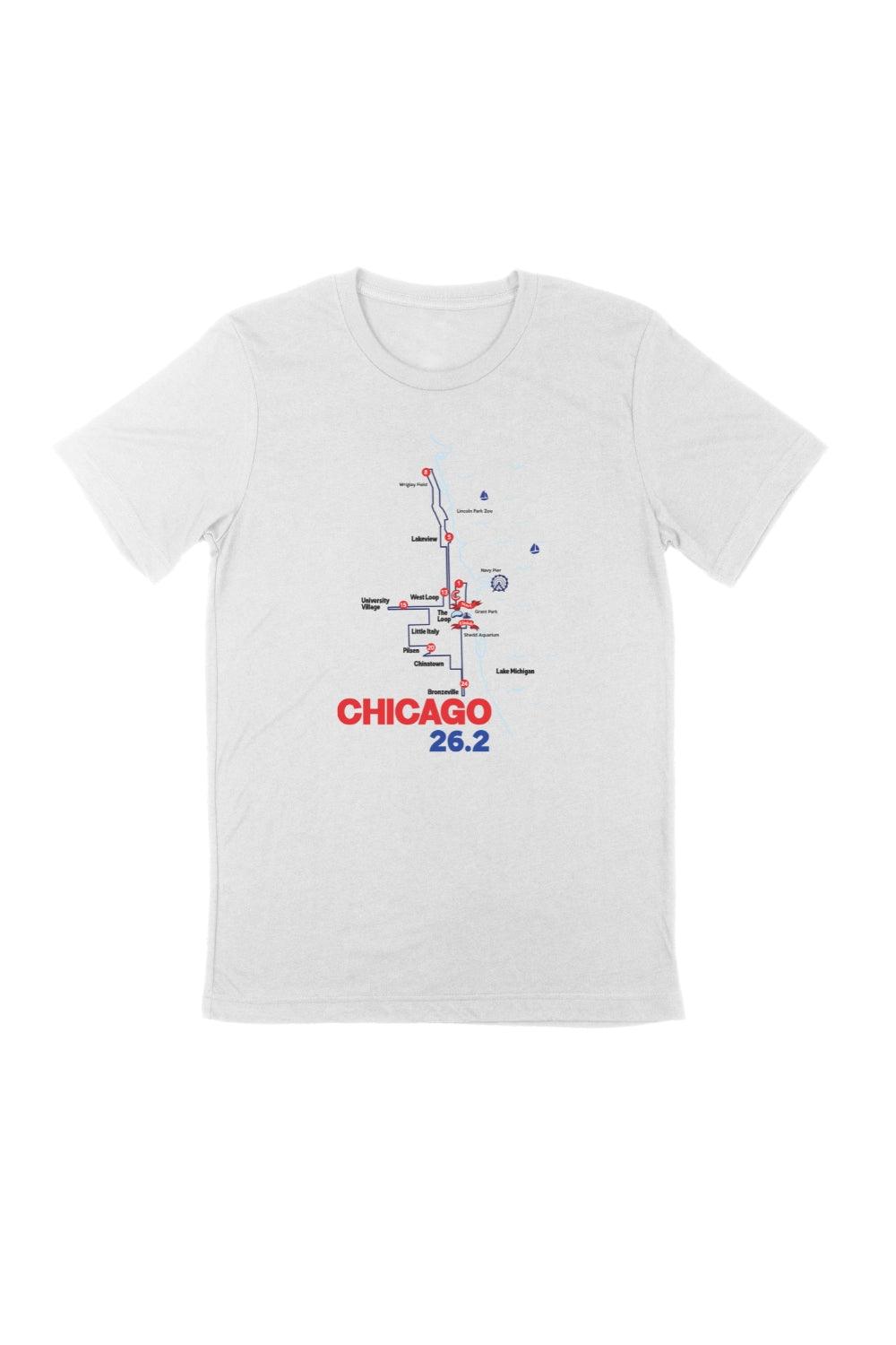 Chicago Map T-shirt - Marathon Apparel