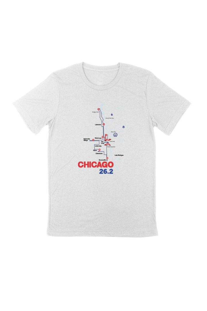 Chicago Map T-shirt - Marathon Apparel