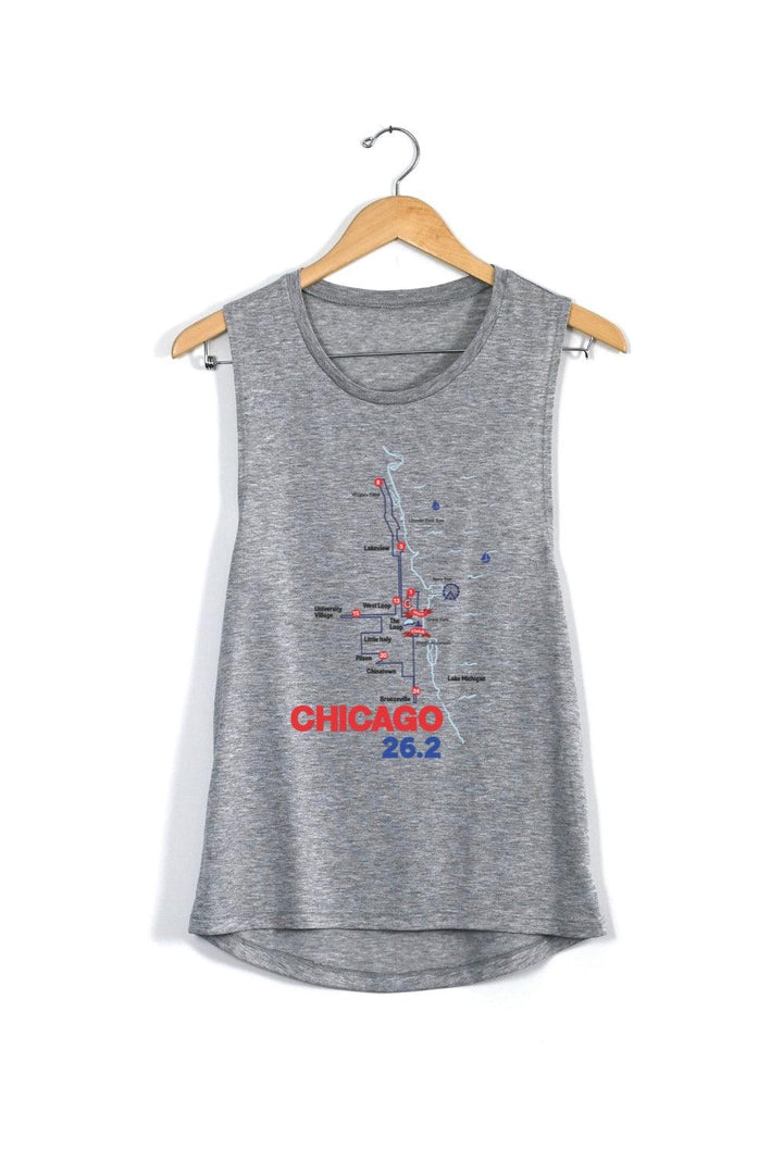 Chicago Map Tank - Women's running Marathon Apparel