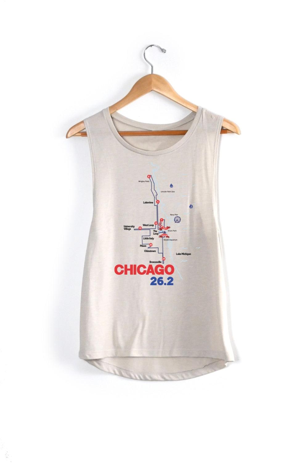 Chicago Map Tank - Women's running Marathon Apparel