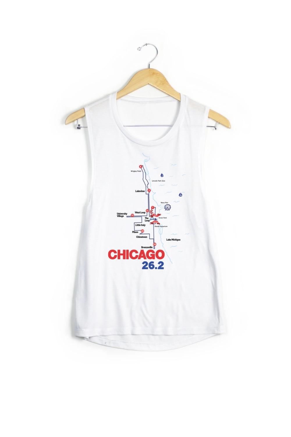 Chicago Map Tank - Women's running Marathon Apparel