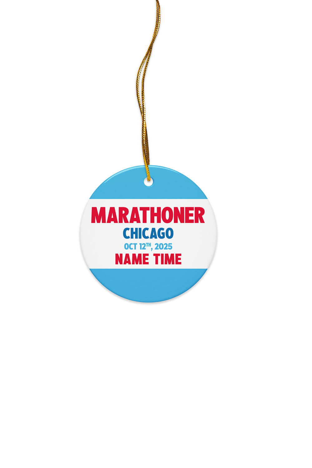 Chicago Custom Marathoner Ornament