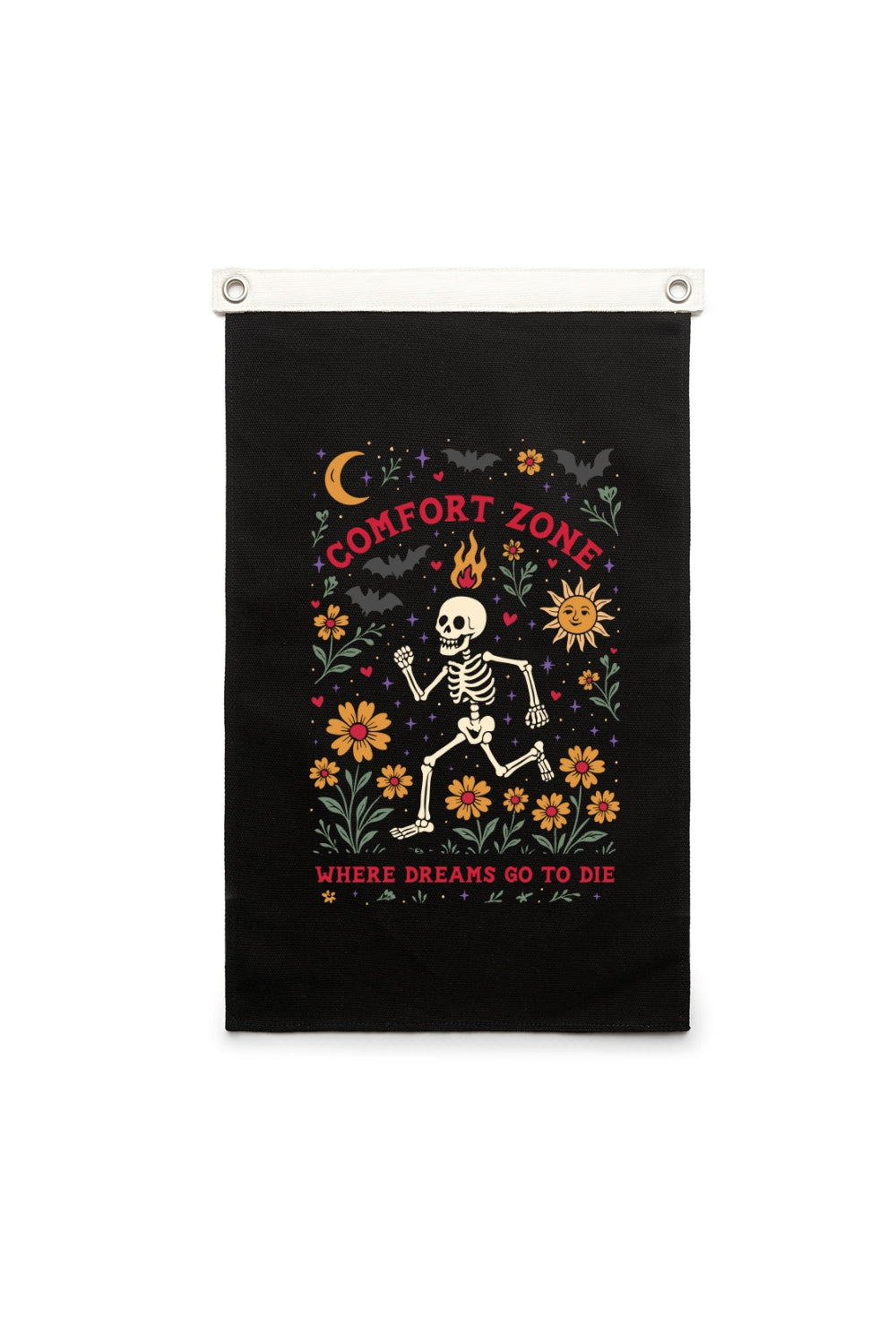 Comfort Zone Canvas Banner - Sarah Marie Running Co.