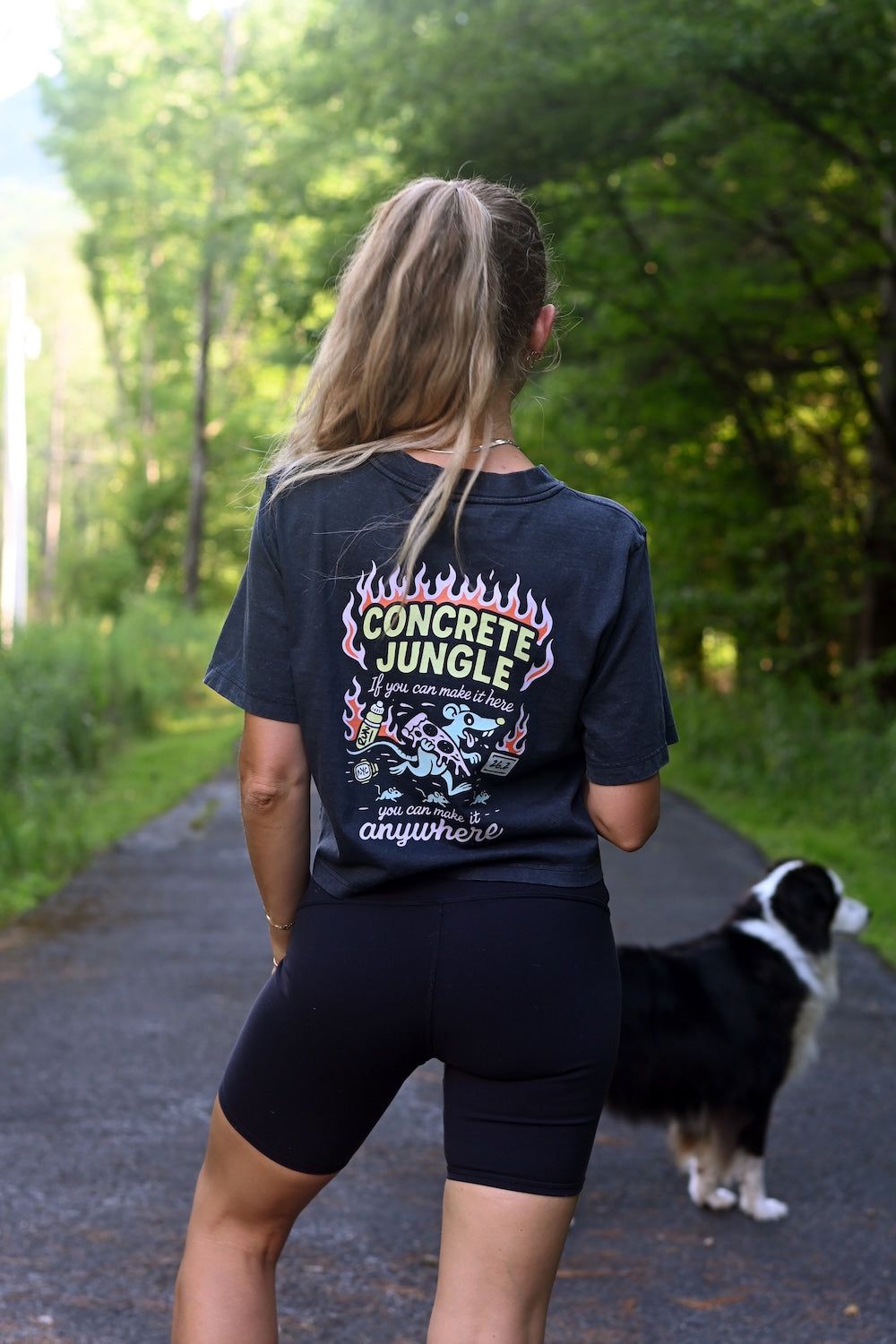 NYC Concrete Jungle Women's Crop T-Shirt - Sarah Marie Running Co.
