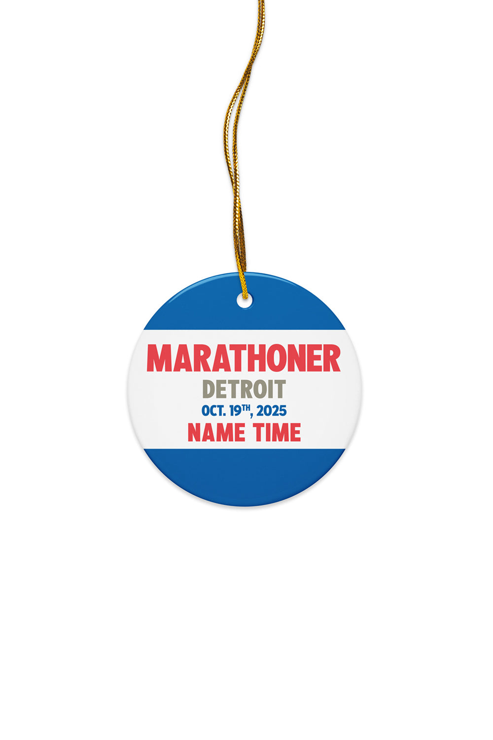 Detroit Custom Marathoner Ornament
