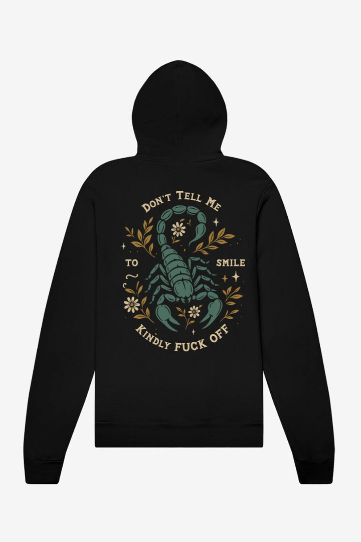 Don't Tell Me To Smile Hoodie - Sarah Marie Running Co.