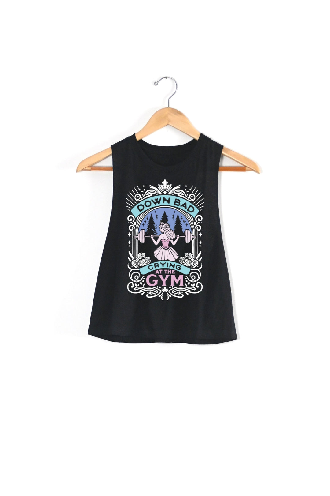 Down Bad Crying At The Gym Racerback Tank – Sarah Marie Running Co.
