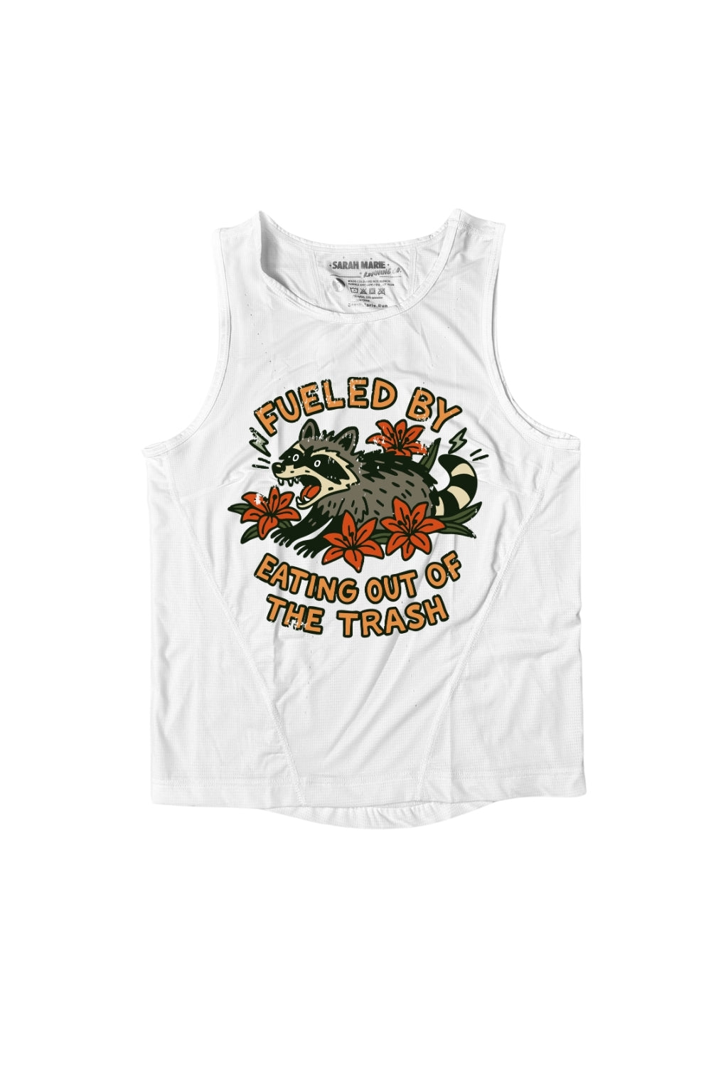 Fueled By Trash Strider Long Running Tank - Sarah Marie Running Co.