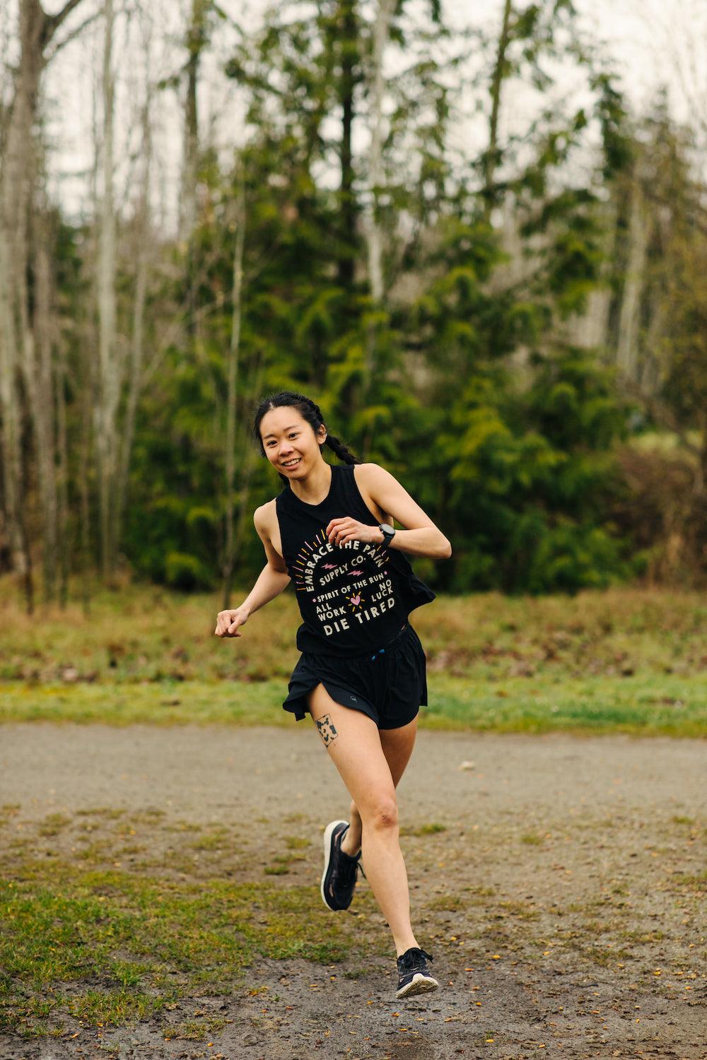 Embrace The Pain Racerback Crop Top