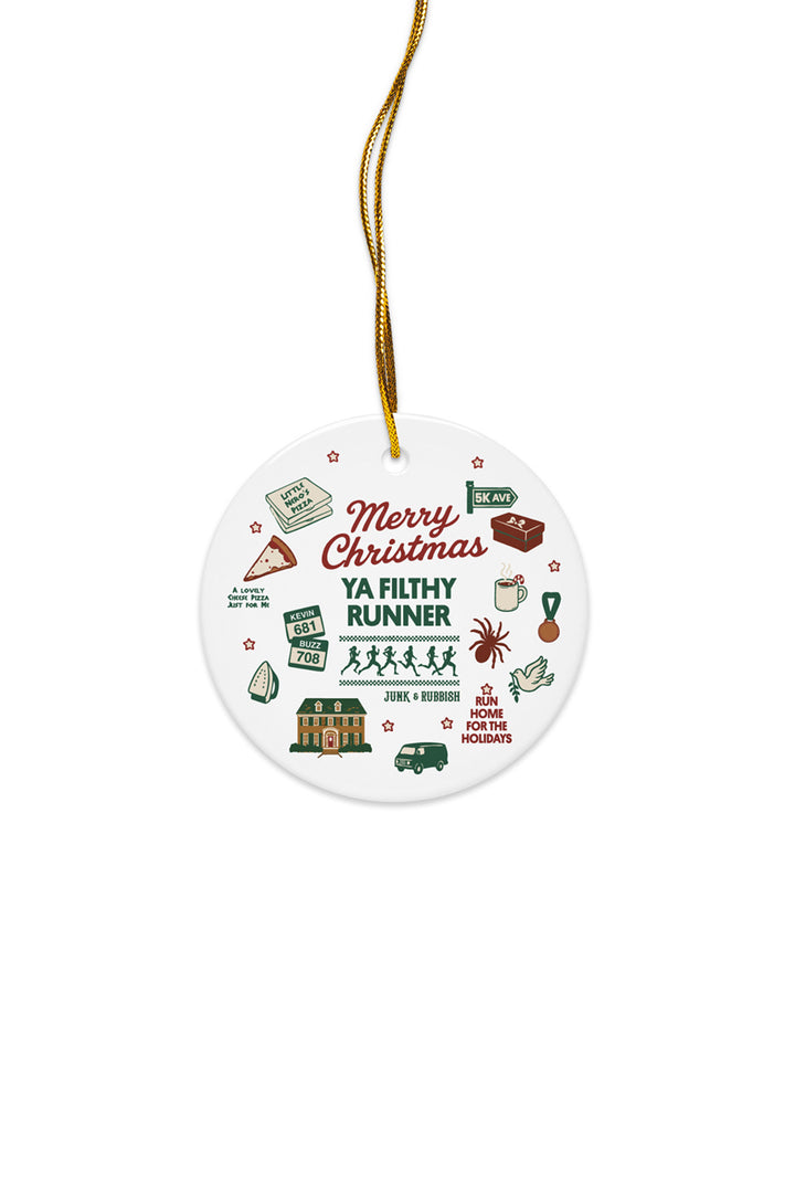 Merry Christmas Ya Filthy Runner Ornament