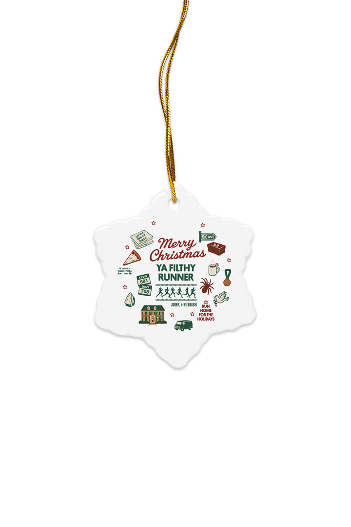 Merry Christmas Ya Filthy Runner Ornament