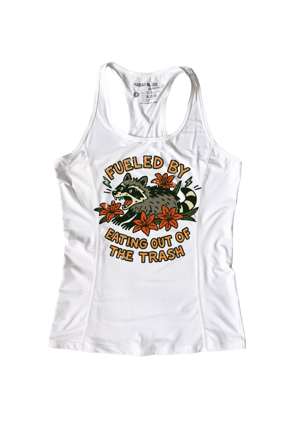 Fueled By Trash Raceday Performance Tank - Sarah Marie Running Co.