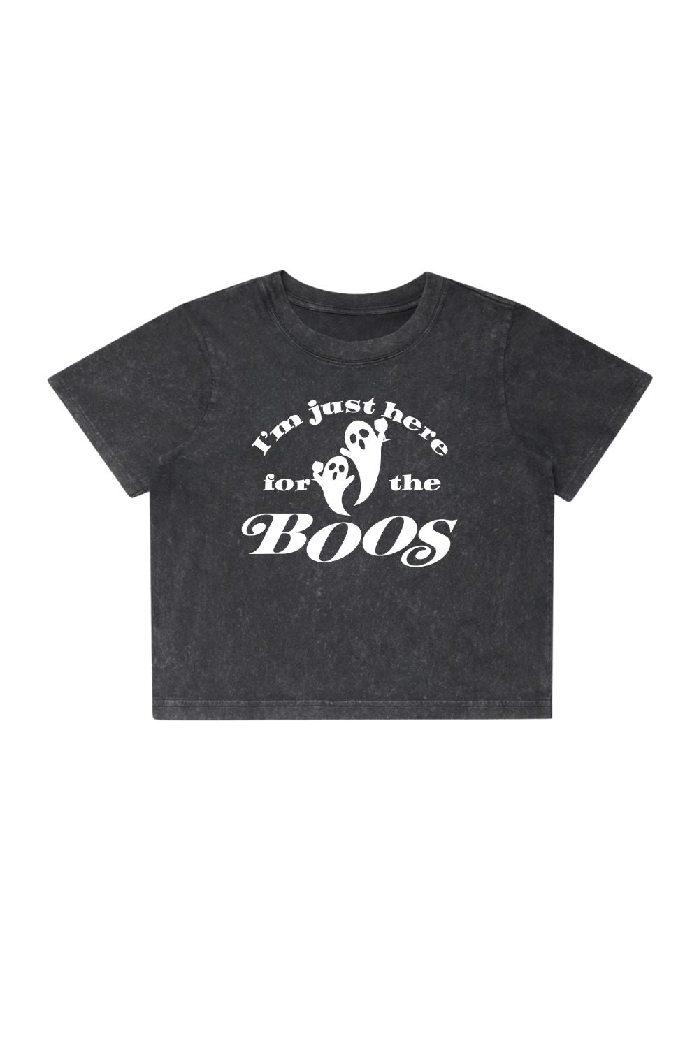 Here for the Boos Women's Crop T-Shirt - Sarah Marie Running Co.