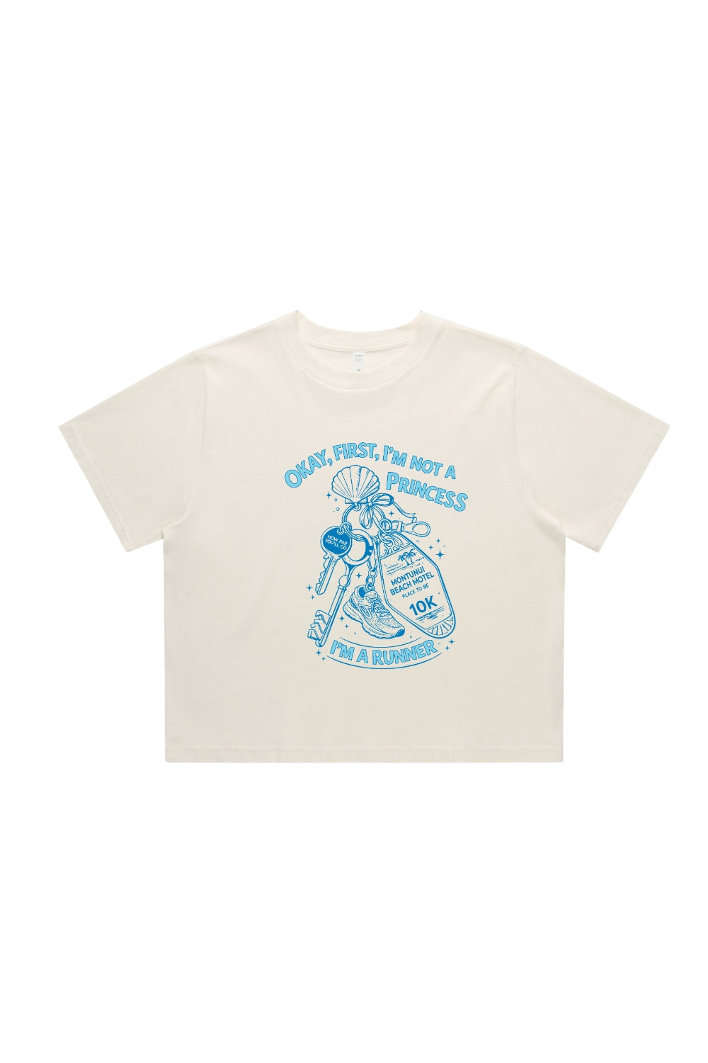 I'm not a Princess Runner Women's Crop T-Shirt