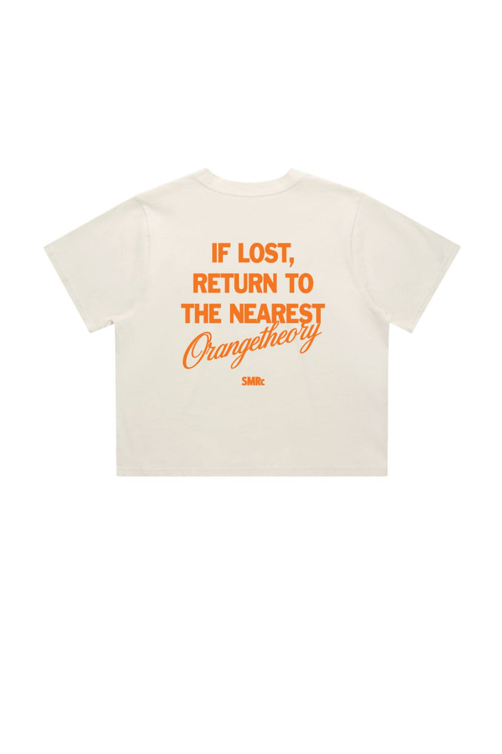 If Lost Return To The Nearest Orangetheory x SMRc Women's Crop T-Shirt