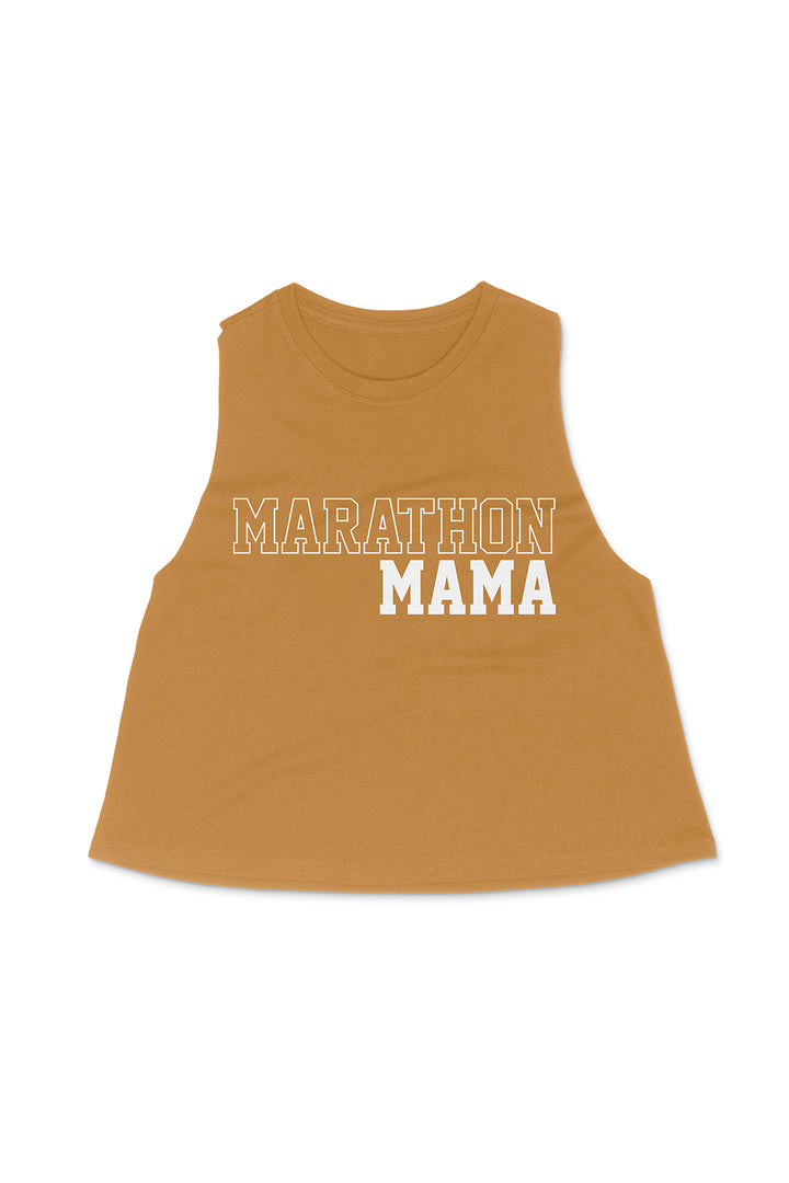 Marathon Mama Racerback Crop Top