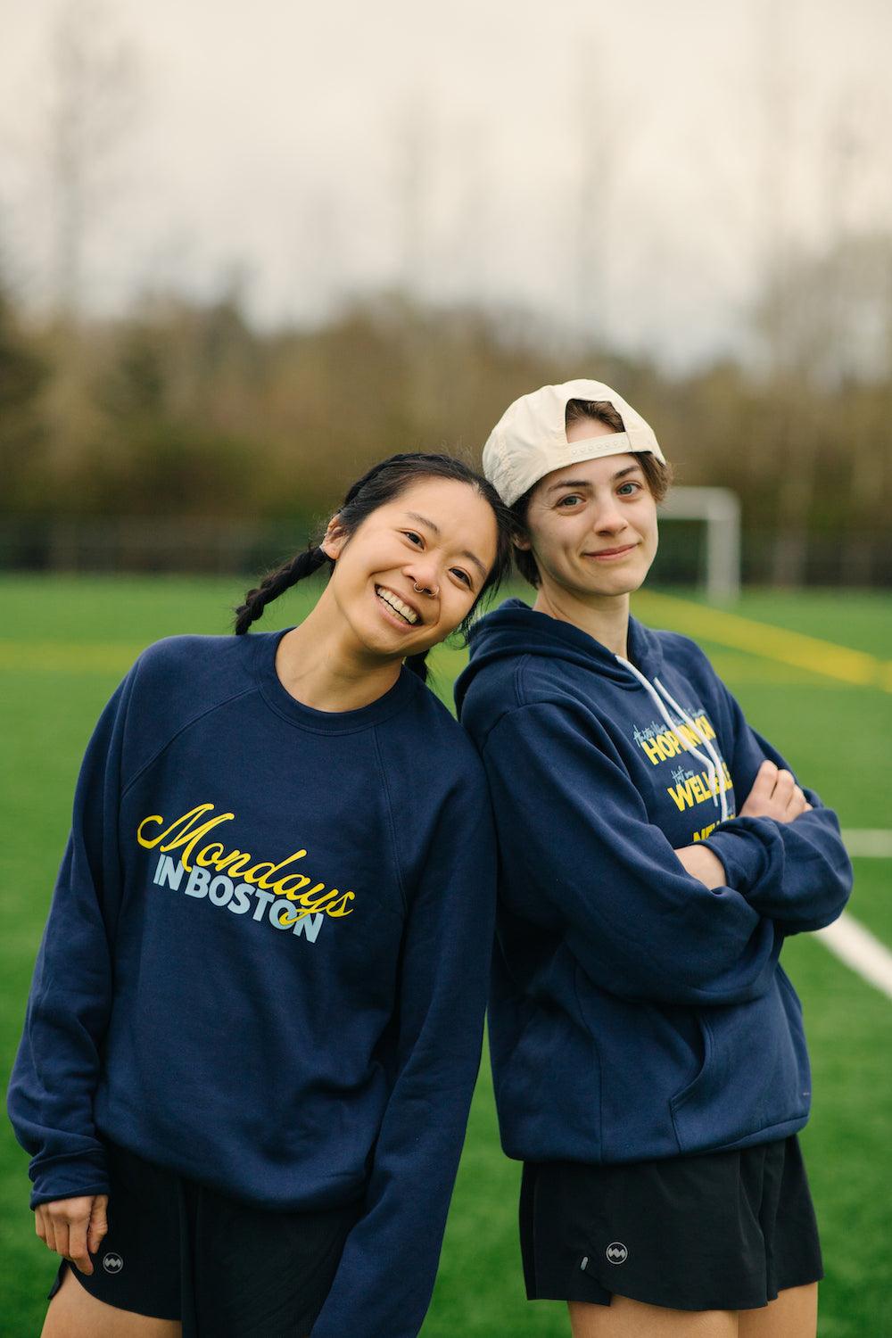 Mondays In Boston Sweatshirt - Sarah Marie Running Co.