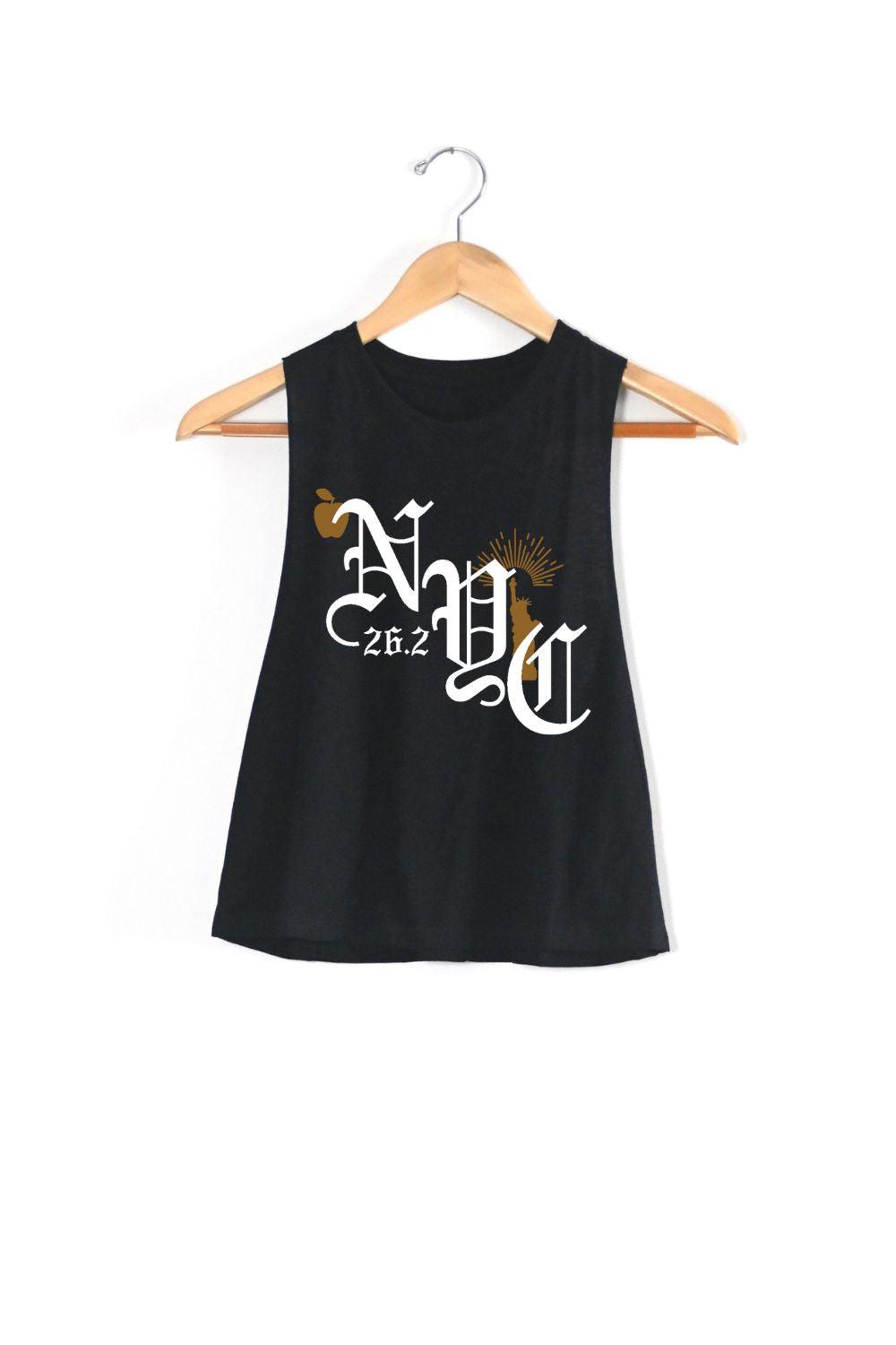 NYC Racerback Crop Tank